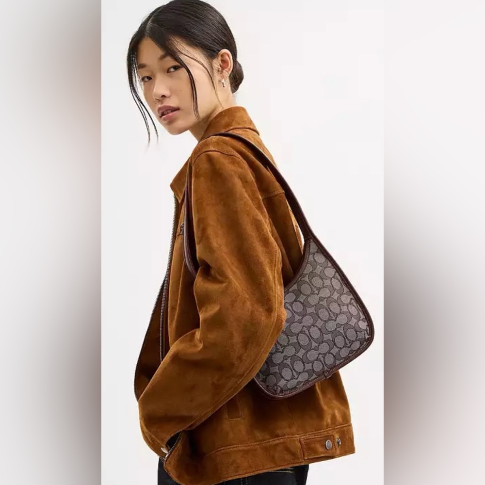 NEW Coach Curve Zip Bag in Signature Jacquard - Picture 2 of 2